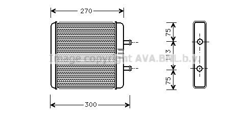 AVA QUALITY COOLING Soojusvaheti,salongiküte IV6048